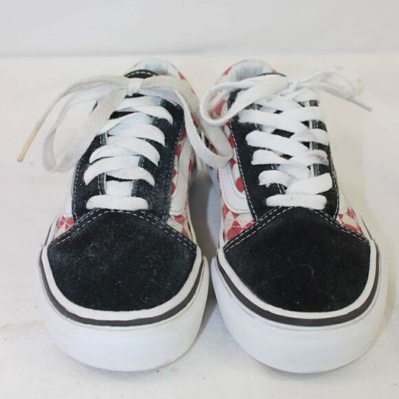 Vans Off The Wall Kids Size 1.5 Checkerboard Lace up Sneakers Shoes. - Picture 6 of 11